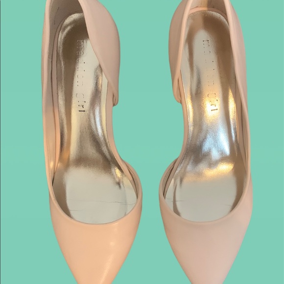 Madden Girl Shoes Madden Girl Blush Pink Leather Heel Size 65